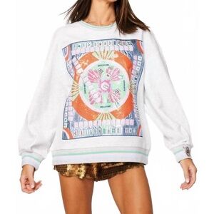 QUEEN OF SPARKLES Colorful mahjong Graphic Sweatshirt